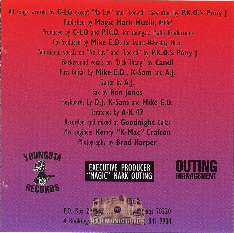 C-LO/817 MOST WANTED/P.K.O./G-RAP C-Lo - 817 Most Wanted